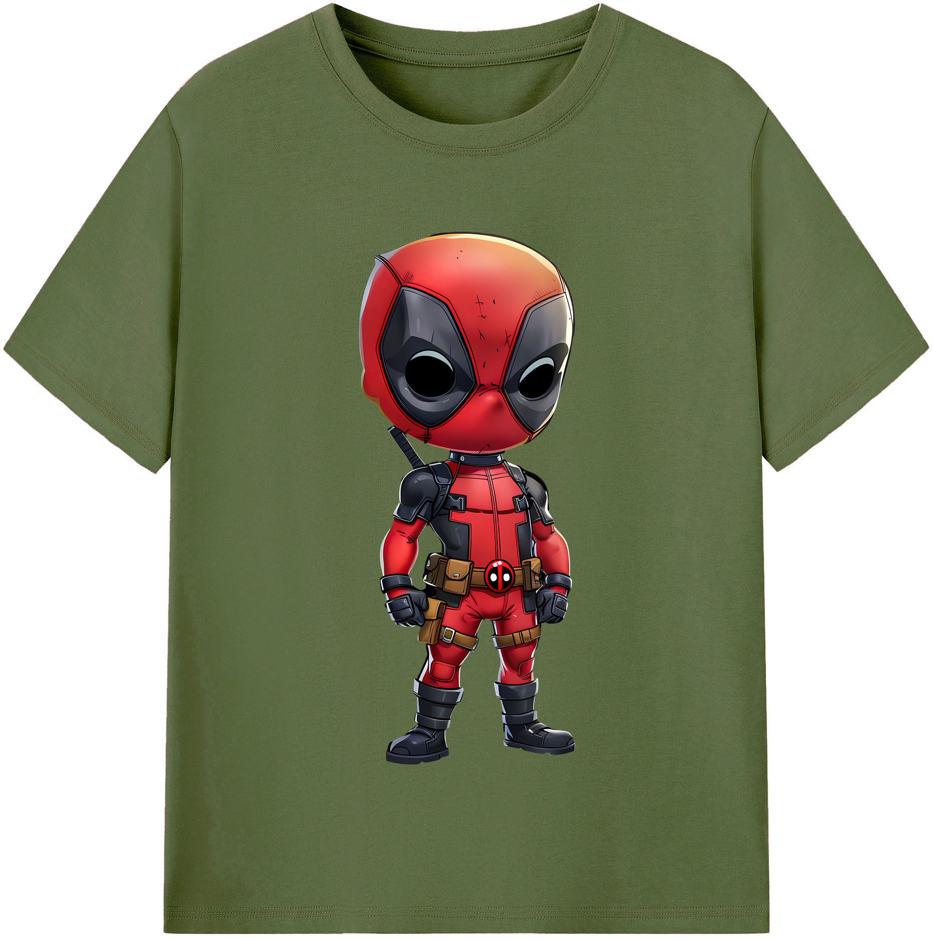 （画像用） Deadpool デッドプール 綿100％半袖Tシャツ（フロントプリント）